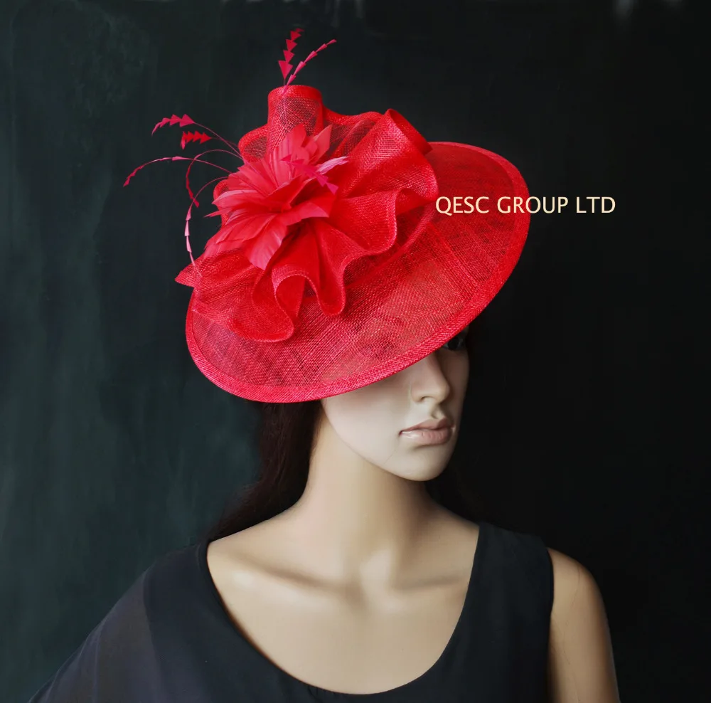 big Sinamay Fascinator Hat 