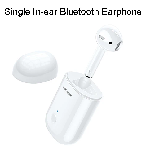 USAMS Bluetooth наушники для iPhone samsung Xiaomi наушники, LQ TWS беспроводные Bluetooth наушники для iPhone - Цвет: Single in-ear earpho