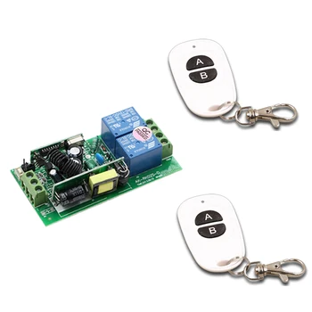 

Wide Range AC85V-250V RF Wireless Remote Control System Smart Home Control Receiver & 2 Transmitters with 2 Keys