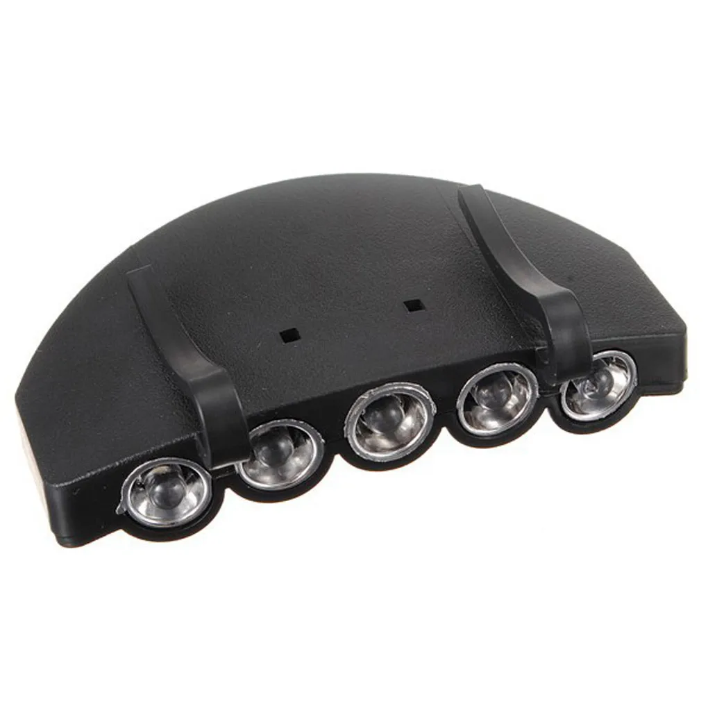 5LEDs Hat Cap Clip Light Lamp Headlamp Headlight for Fishing Camping