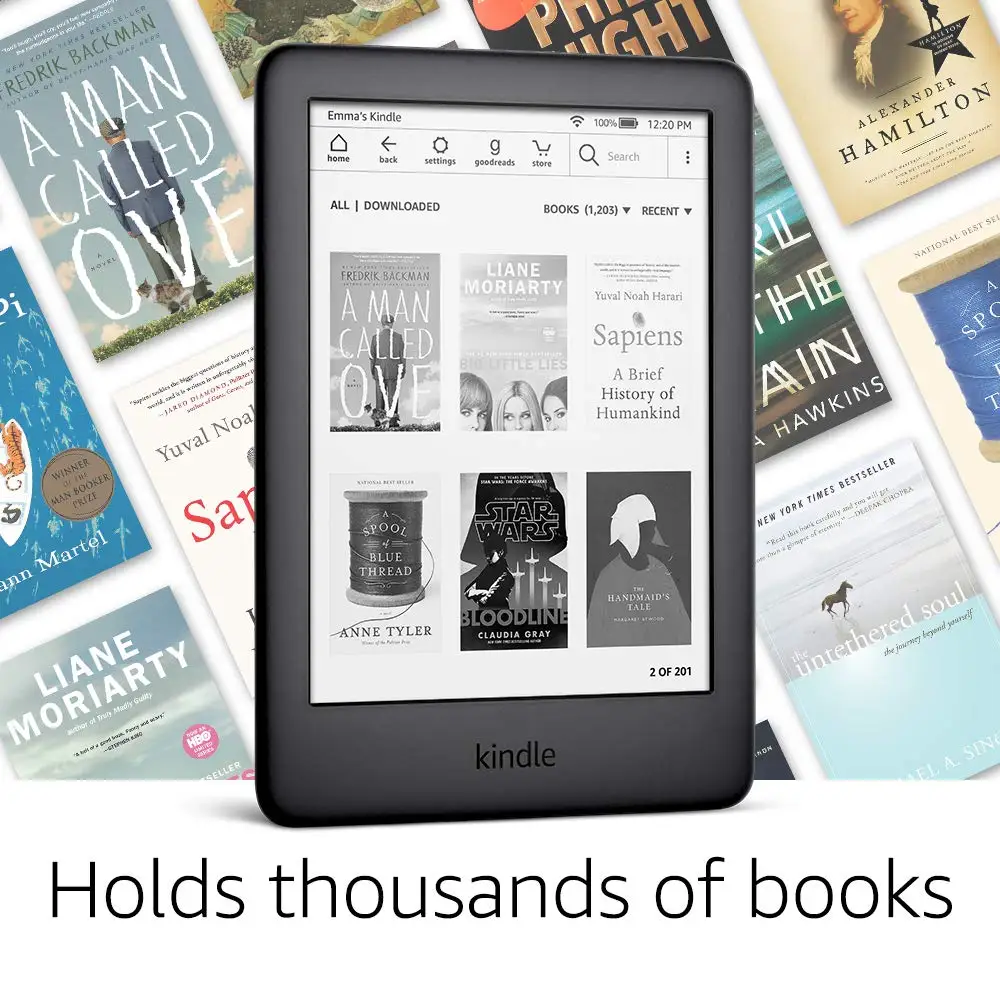 Все новые Kindle черный 2019 версия теперь со встроенным спереди светильник Wi Fi 8GB для
