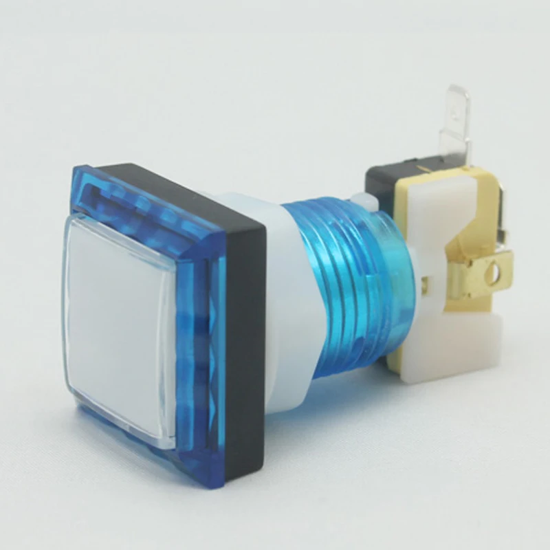 

Arcade square 12V Illuminated LED Push Button with Micro-switch for MAME JAMMA game diy parts 5 colors available