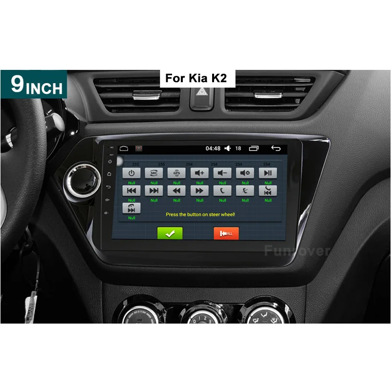 2G+32G 2 Din Car dvd gps Android 8.0 9 inch For Kia Rio K2 2012 2013 2015 2016 Car Radio Navigation player multimedia stereo RDS