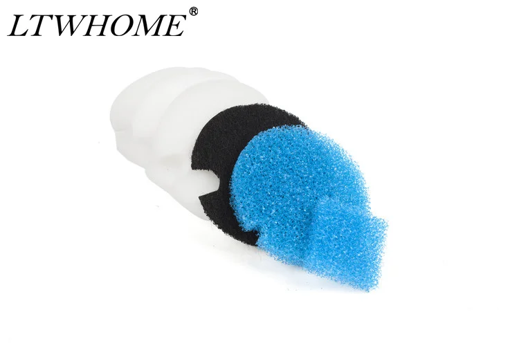 

LTWHOME Coarse Fine and Carbon Filter Pads Fit for Eheim 2616040 Aqua Compact 40 / 60