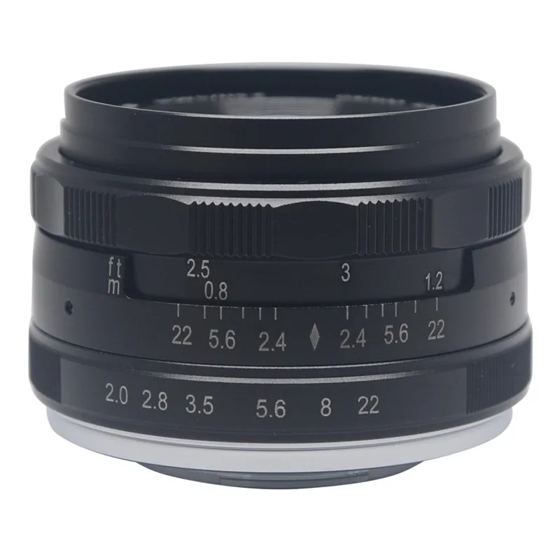Mcoplus Meike 50 мм f/2,0 Prime объектив с фиксированной ручной фокусировкой с большой апертурой для Nikon 1 крепление беззеркальная APC-S камера V1 V2 J1 J2