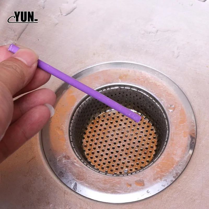 12pcset Sani Sticks Sewage Decontamination To Deodorant The Kitchen Toilet Bathtub Cleaning Rod Drain Cleaner Sewer 8D (18)