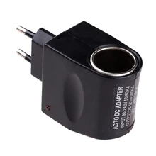 Toma de corriente de pared para mechero de coche, convertidor de enchufe de 220V CA a 12V CC