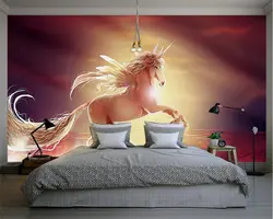 Beibehang пользовательские обои Главная декоративная живопись маслом Pegasus росписи Гостиная Спальня фрески 3d обои papel де parede