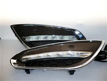 

eOsuns LED daytime running light DRL for VOLVO V60 2011~2013 LED fog lamp, wireless switch