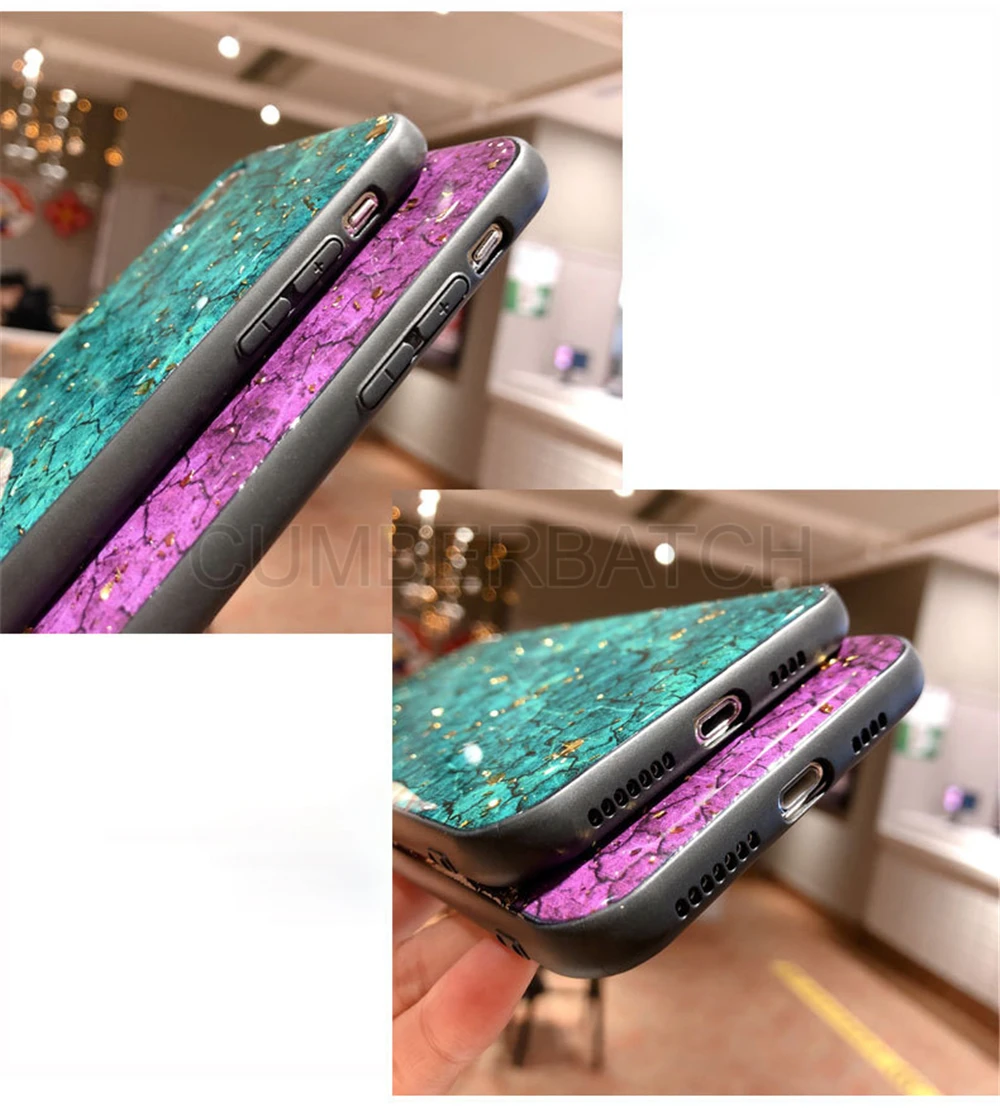 luxury diamond bee with wind case for huawei p20 pro nova 3i 2 2s Crack marble case funda for huawei mate 20 pro honor 10 v10  (8)