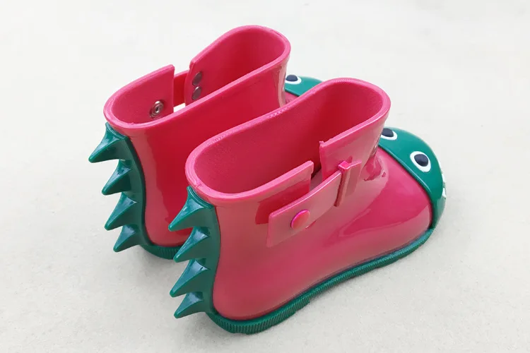 Мини Мелисса малышей сапоги дождь обувь водонепроницаемые резиновые сапоги Детские Резиновая обувь резиновая животных мультфильм обувь