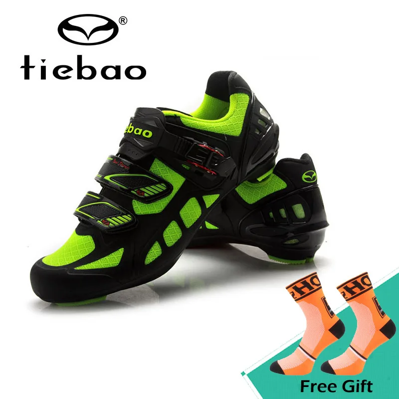 

Tiebao New Professional Highway Cycling Shoes Breathable Road Bike Shoes Soft Self-locking Bicycle Shoes Bicicleta Equipment