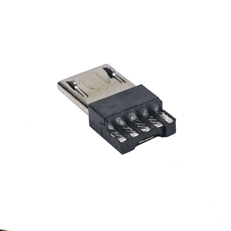20 pcs/lot 4 Pin/5 Pin Micro USB Jack USB Plug Male Connector Port Jack Tail Sockect Plug Terminals For Samsung Huawei DIY