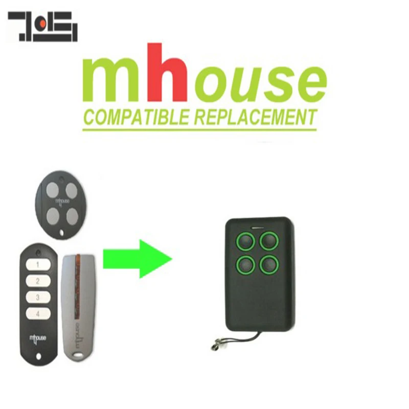 

2pcs MHouse GTX4, GTX4C,TX4 garage door compatible remote control opener rolling code free shipping