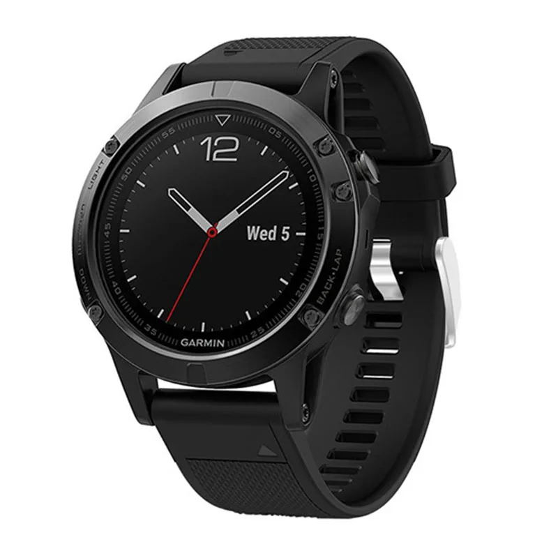 Ремешок силиконовый для наручных часов Garmin Fenix 5X 5 5S 3 3HR D2 S60|Смарт-аксессуары| |