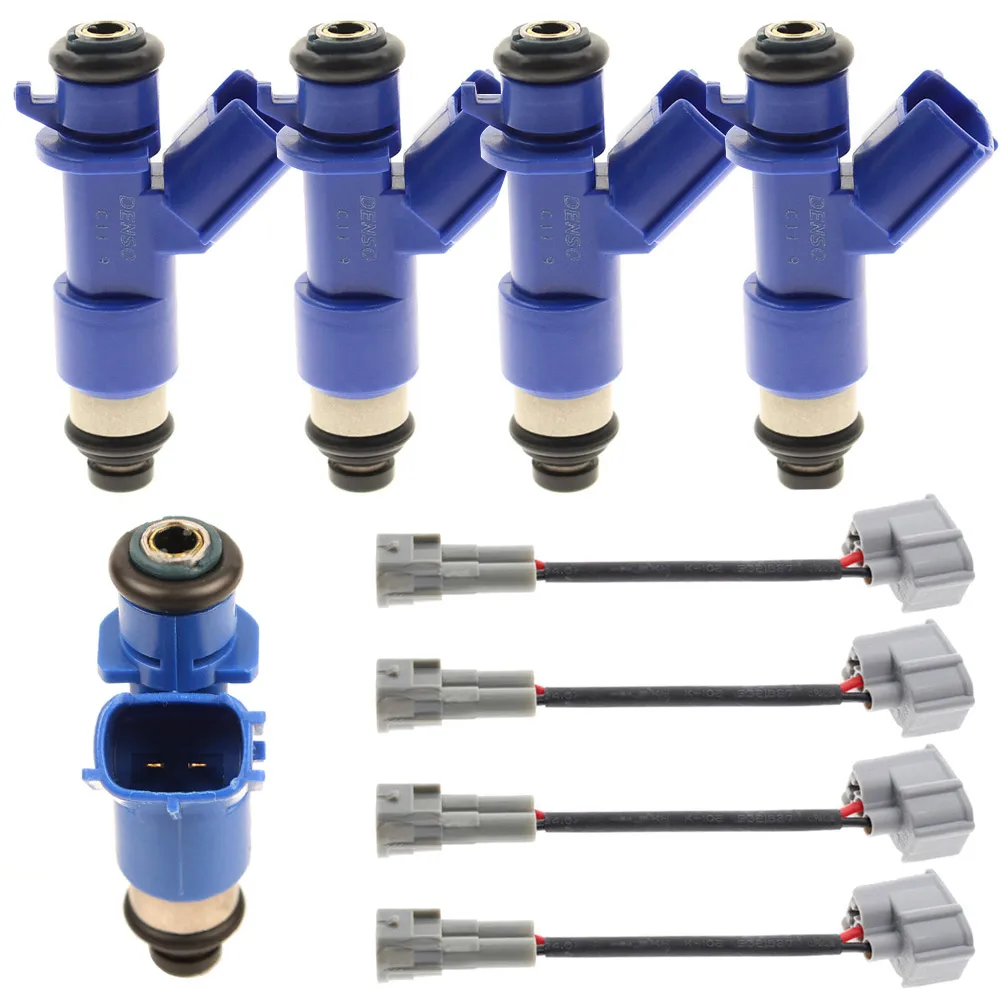 

4Pcs For 410cc Fuel Injectors w/Plug & Play Adapters For Honda Acura RDX CSL2017
