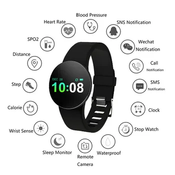 

Smart Wristband Blood pressure heart rate intelligent bracelet waterproof blood oxygen activity Fitness tracker Sports Watch