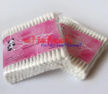 

by dhl 500 packs 90pcs/pack Head Health Makeup Cosmetics Ear Clean Jewelry Cleaner Cotton Swab Stick
