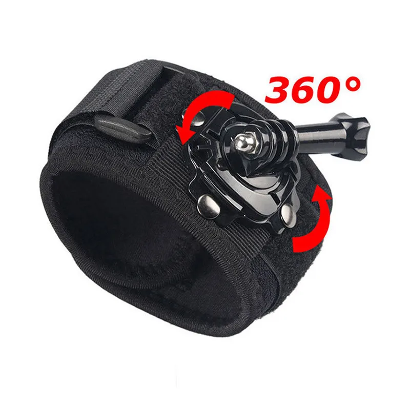 360 Degree Rotation Armlet Wrist for Band Hand Strap Mount For GoPro Hero 5 4 3
