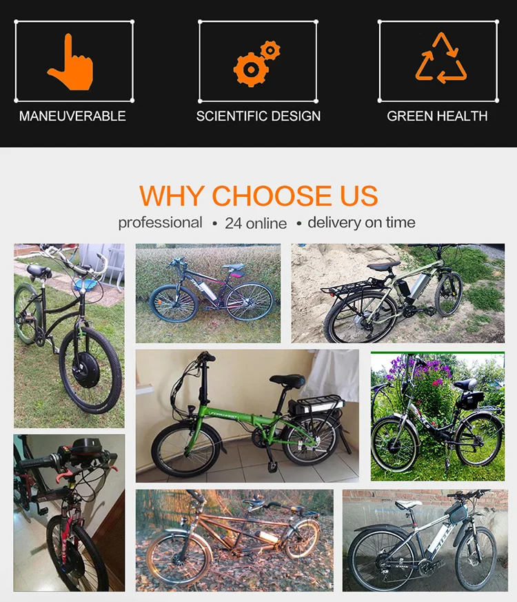 Discount JS 48V 500W 14Ah Ebike  Conversion Kit  Lithium Battery Powerful Motor Wheel 20 26 700C Hub Brushless Electric Bicycle Qicycle 3 1