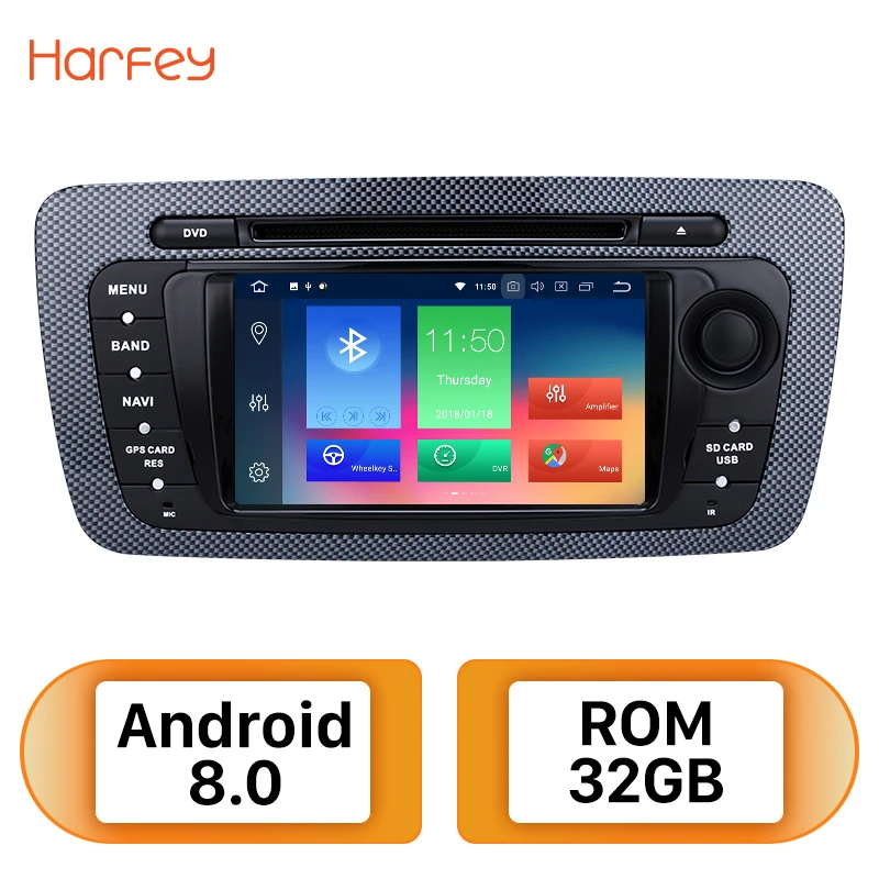 

Harfey 2Din Android 8.0 7 inch Car Radio For SEAT IBIZA VW 2009 2010 2011 2012 2013 Tochscreen GPS Multimedia Player Wifi