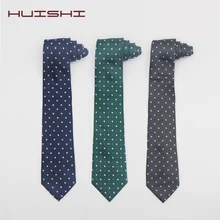 Стиль с узором в горошек галстук свадебный геометрический Шарм Мужской полиэфирный галстук