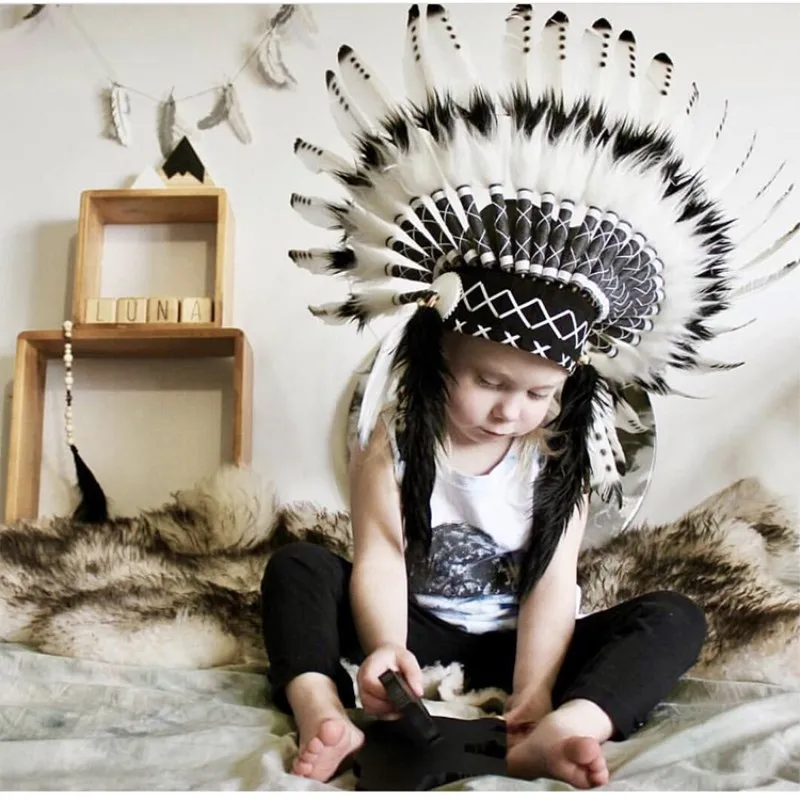 Indian Feather Hat For Kids