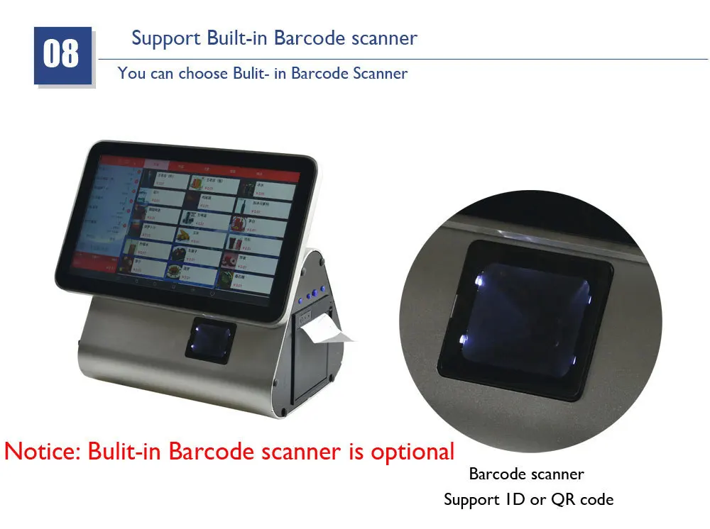 e 1d ou 2d scanner de código de barras