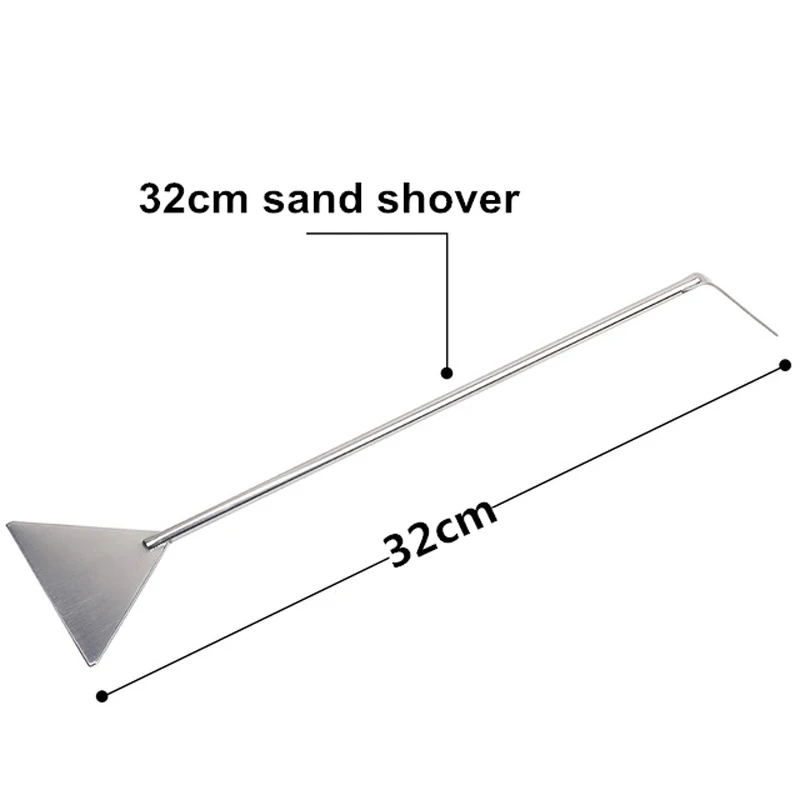 1 шт., ножницы для аквариума из нержавеющей стали, пинцет, водоросли, чистый песок, скребок, инструмент для обслуживания, водное растение, резервуар для аквариума, аксессуары - Цвет: Sand Shover