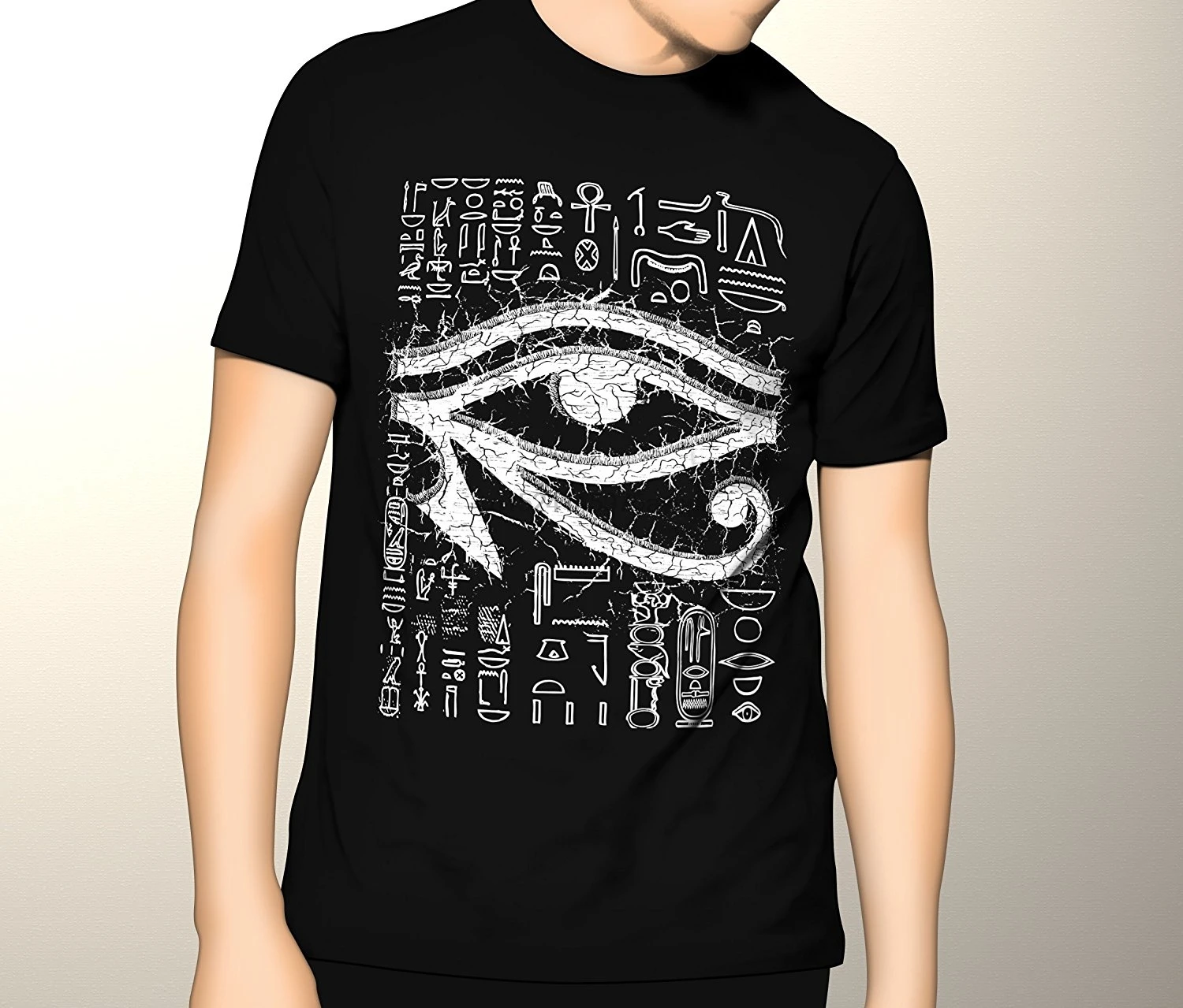 

Fashion Men T Shirt New 3D Printed Cool Occult Shirt Eye of Horus Egyptian Gothic Premium Men& Graphic Basketballer T Shirt