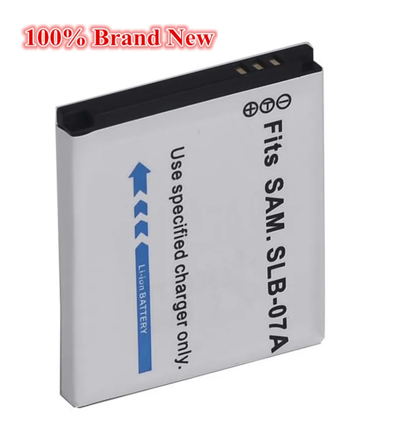 900 мАч 100% Новый Сменный аккумулятор для камеры Samsung SLB-07A 07A 07 ST45 ST50 ST500 ST550 TL100 TL210 TL220
