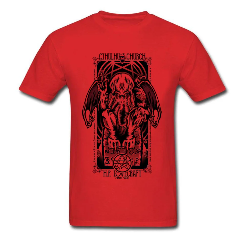 Футболка Old Cthulhus с изображением церкви Осенние топы рубашки купоны мягкая