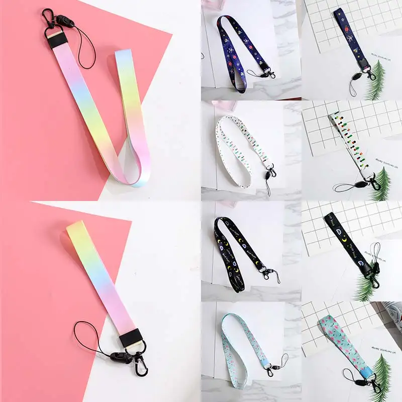 

Ribbons For Phone Case Wallet Long Short Car 14Colors Animal 1PC Handmade Keyring Charms Bag Leaf Cute Pattern DIY Ribbon Band