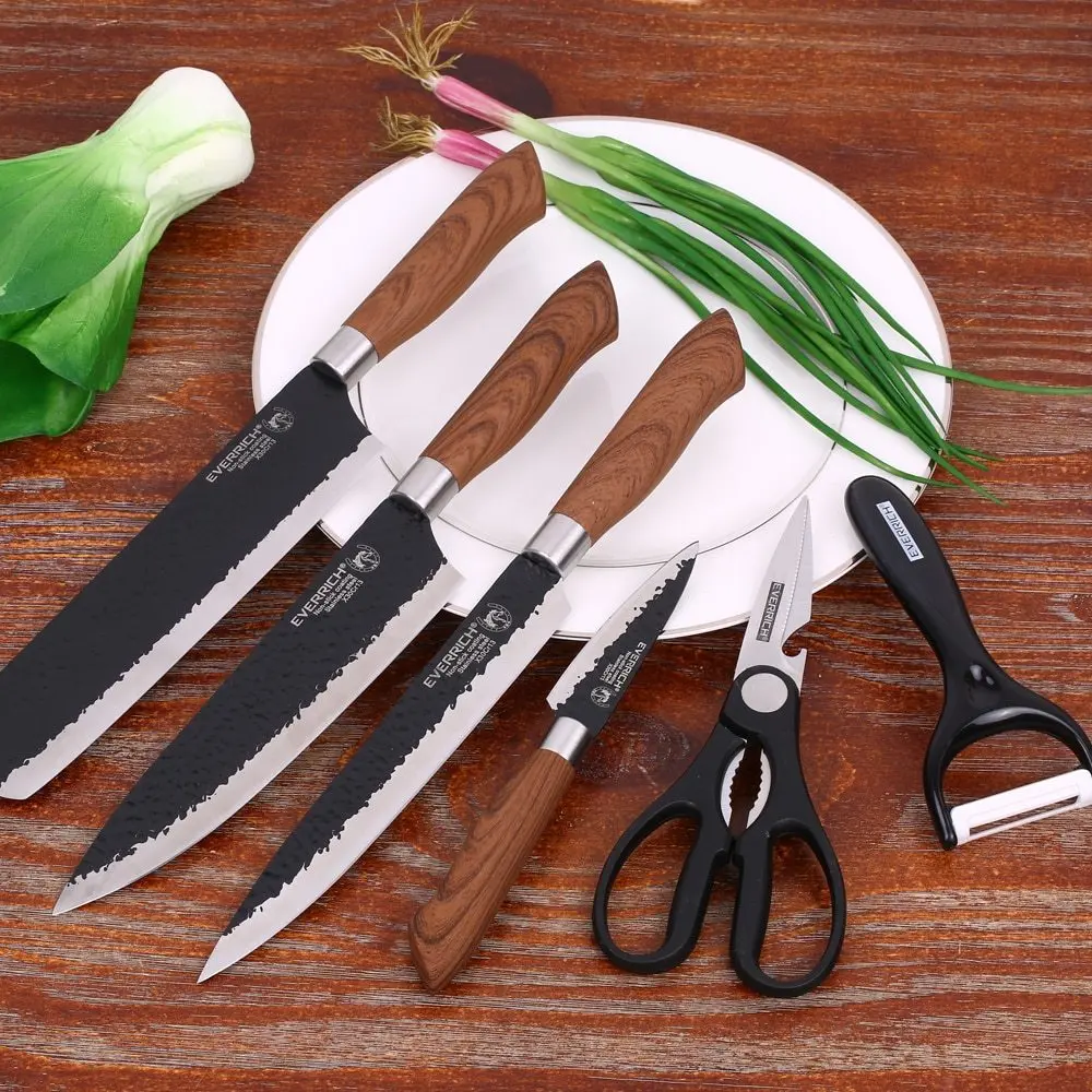 6 шт. кухонные ножи с Керамическая овощечистка профессиональные антипригарные лезвия нож кухонный Фруктовый нож с футляром для хранения