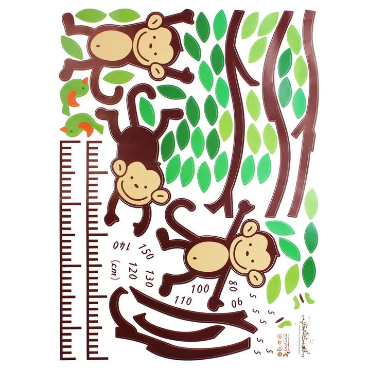 Monkey Animal Vinyl Wall Stickers For Kids Rooms Home Decor Diy Monkey Animal Vinyl Wall Stickers For Kids Rooms Home Decor Diy Child Wallpaper Art Decals Design House Decoration In From Garden On