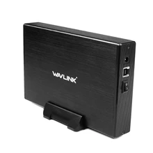3.5inch USB 3.0 to SATA External Hard Disk Drive Enclosure Case Aluminum Wavlink for 3.5 Inch SATA I/II/III HDD SSD Support UASP
