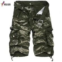 Для Мужчин's Рубашки домашние камуфляж свободные брюки-карго Шорты для женщин Для мужчин большой Размеры мульти-карман Военная Униформа Короткие штаны Комбинезоны для девочек 9 Цвета без пояса
