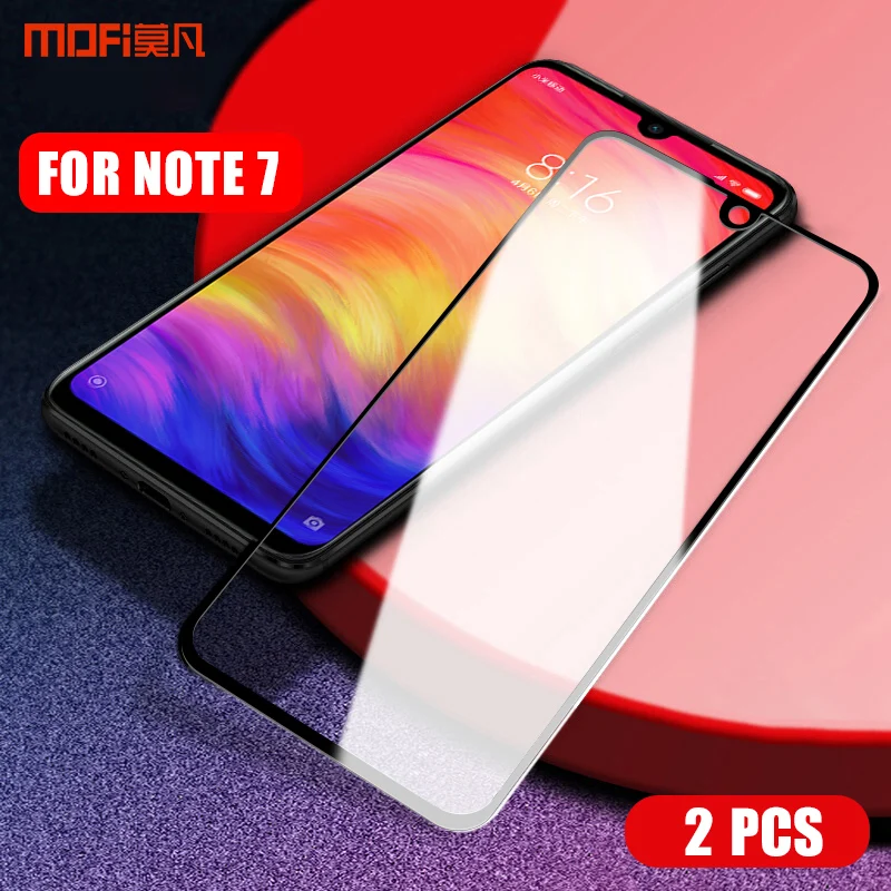 Redmi Note 7 Pro стекло MOFI xiaomi redmi note global закаленное 7pro полное покрытие защита экрана 2 шт