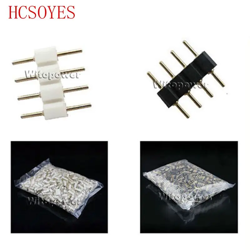 1000 шт. 4pin/5pin штекер Адаптер RGB led разъем для SMD 5050 3528 Светодиодная лента|rgb connector|led