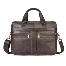 Натуральная кожа Для мужчин сумка Для мужчин женская кожаная сумка из телячьей кожи для ноутбука сумка через плечо сумки из натуральной кожи мужские Бизнес сумка