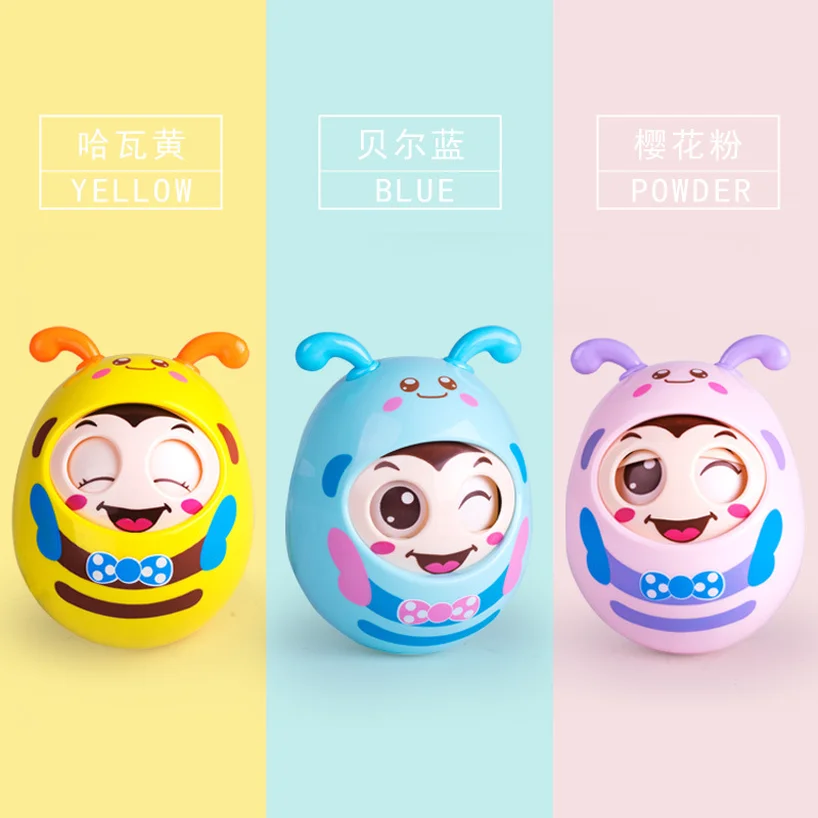 Infant Toys Cartoon Round Blink Tumbler Safe PE Materials Early Education Montessori Toys for Baby Music Rattle Toy for Kids Infant Toys Cartoon Round Blink Tumbler Safe PE Materials Early Education Montessori Toys for Baby Music Rattle Toy for Kids
