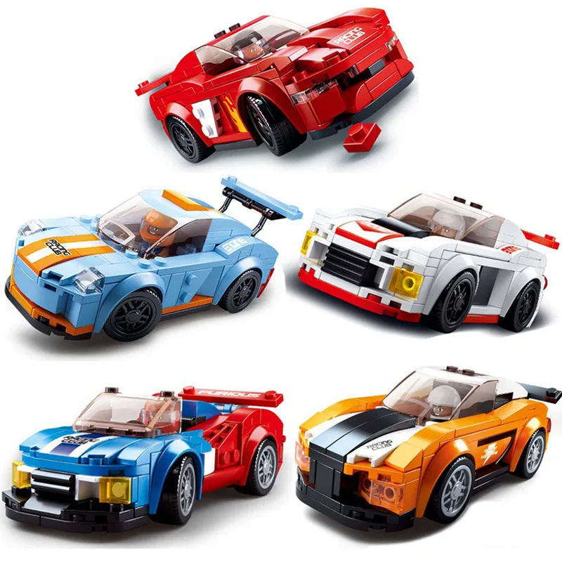 

Sports Car Club Building Blocks Toy Kit Compatible Legoings technics Children's educational building blocks toy birthday gifts