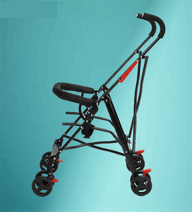 Newborn Baby Car Seat Stroller Carts Light Folding Portable With Children's Car Safety Seat Basket Steel Highland Baby Car Frame
