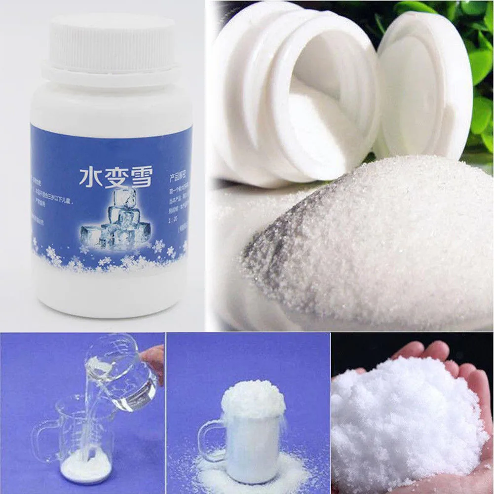 

Fake Snow Artificial Fluffy Powder Instant Snow To Go Cloud Slime-Just Add Water