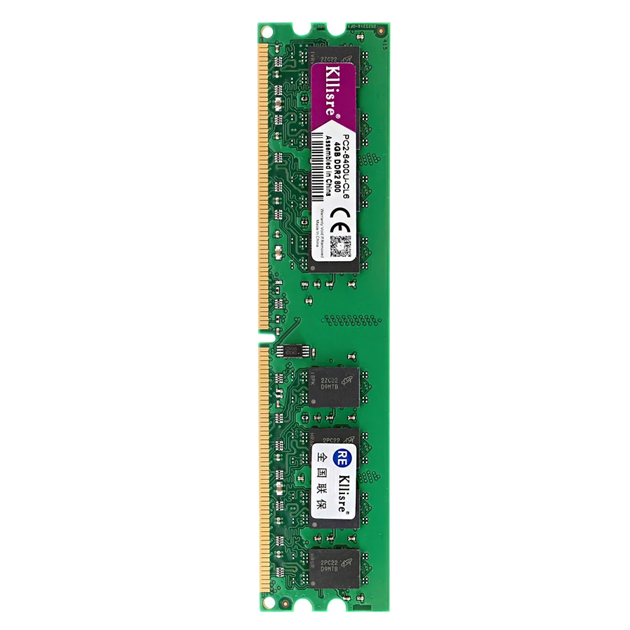 Оперативная память Kllisre ddr2 4 Гб 800 МГц 240 контактов без коррекции ошибок 1 5 в