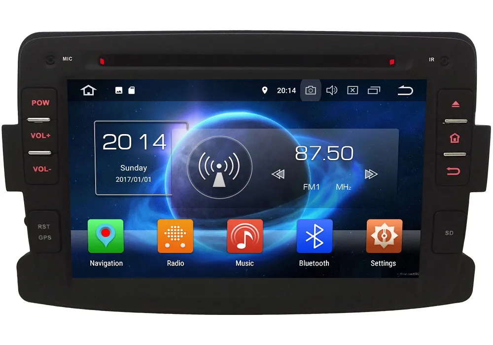 Excellent 7" Octa Core 4G Android 8.1 4GB RAM 64GB ROM Car DVD Player Radio GPS Glonass For Renault Dacia Sandero Duster Lada Xray Logan 2 0