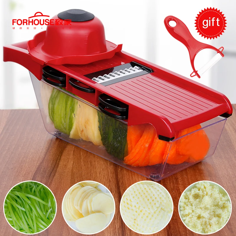 Vegetable Cutter With Steel Blade Mandoline Slicer Potato Peeler Carrot