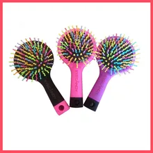Профессиональный 1 шт. Радужный объем Антистатическая Волшебная расческа для завивки волос прямая Массажная расческа Кисть, устройства для стилизации С Mirro