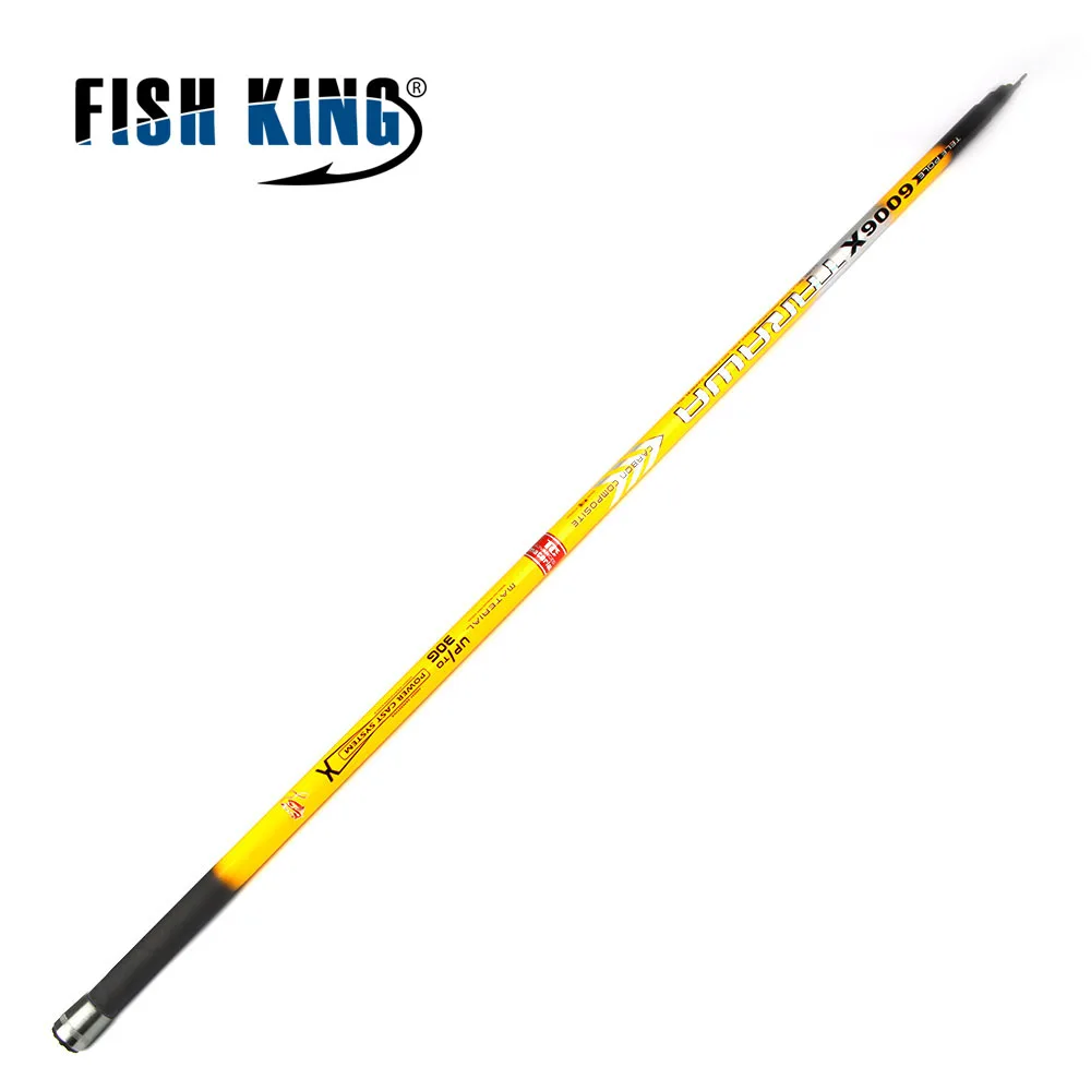 Canne à pêche FISH KING 24 T carbone 5.0 m 6.0 m 7.0 m 5-7 Secs C. W.30G canne à pêche pour la pêche au lac