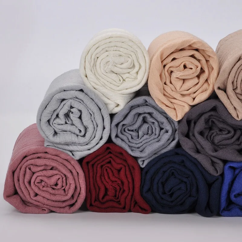 

Women Chiffon Shawl Solid Color Fashion Wrap Scarf Muslim Arabic Scarves Hijab Instant Shawl Bawal 180x90cm 2019 New